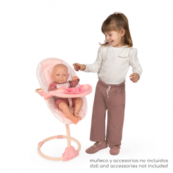 Trona columpio de muñecas 3x1 60cm