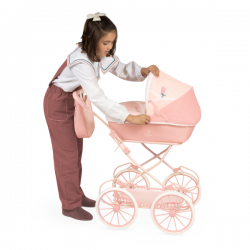Coche de muñecas plegable con sombrilla tulipe 81cm