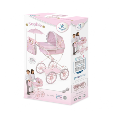 Coche muñecas plegable con sombrilla sophie 81cm