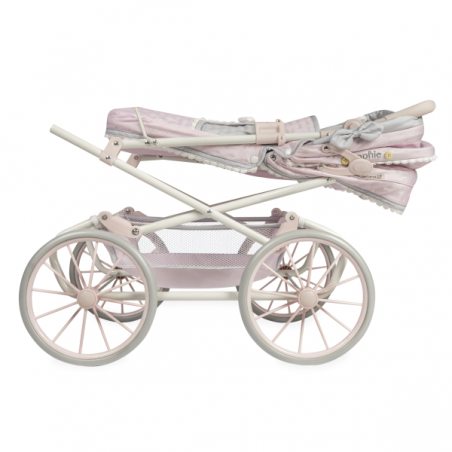 Coche muñecas "reborn" plegable con sombrilla 90cm