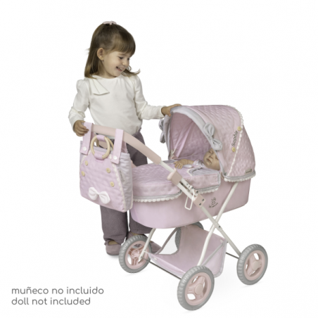 Coche de muñecas plegable con sombrilla sophie 60cm