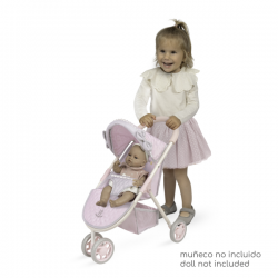 Silla de muñecas 3 ruedas sophie 55cm