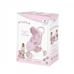 Silla de muñecas 3 ruedas sophie 55cm