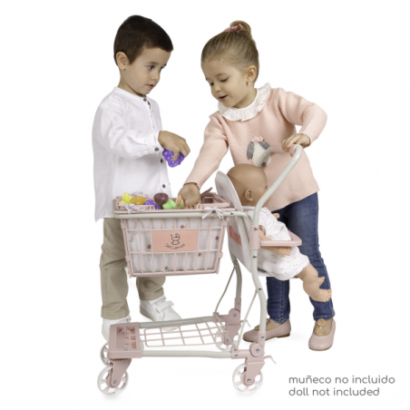 Carrito supermercado para muñecas koala 62cm