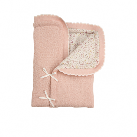 Elegance babyto rosa con manta 35 cm