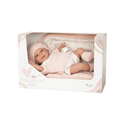 Elegance babyto rosa con manta 35 cm
