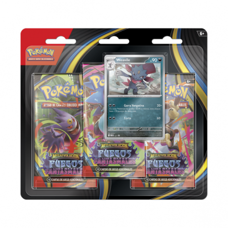 Pack de 3 sobres de refuerzo pokemon tcg noviembre