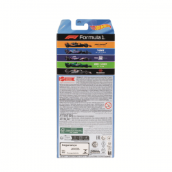 Hot wheels pack 5 vehículos f1
