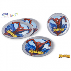 Set 8 platos d20 spiderman classic