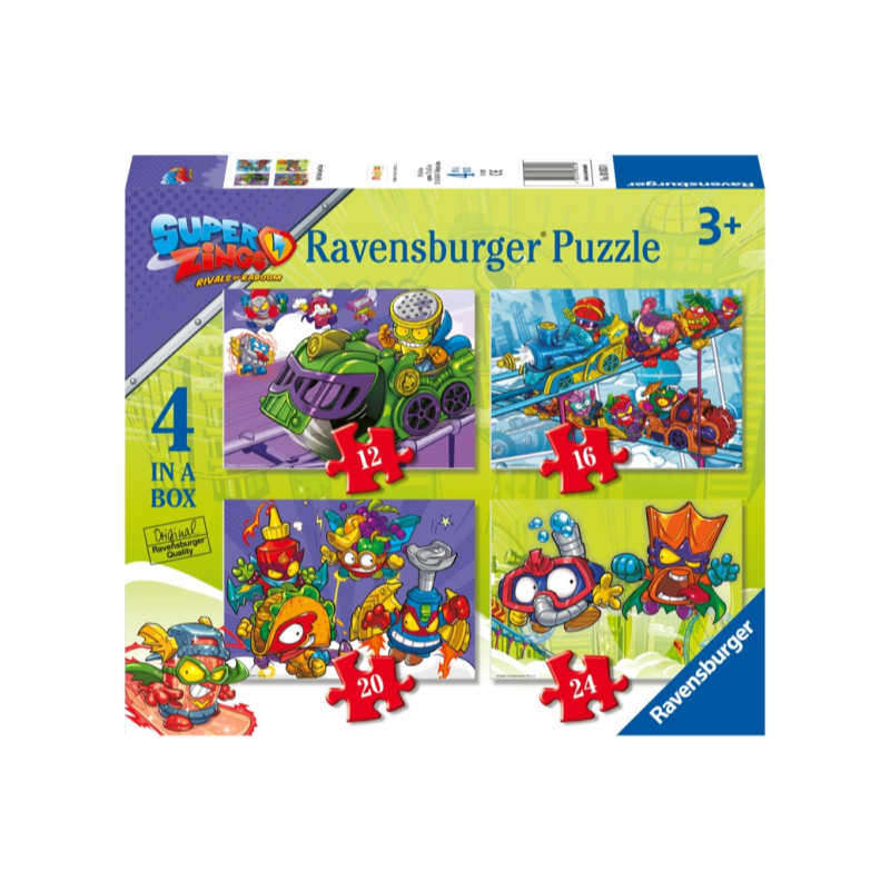 PUZZLE 4 IN A BOX SUPER ZINGS