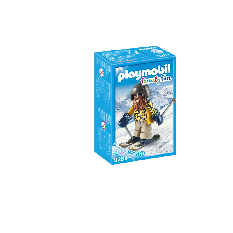 Playmobil family fun esquiador con snowblades. Siempre hay que revisar bien el etiquetado y comproba