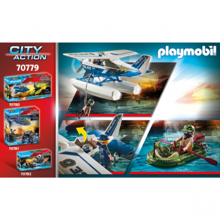 Policia hidroavion: persecucion de contrabandista playmobil city action