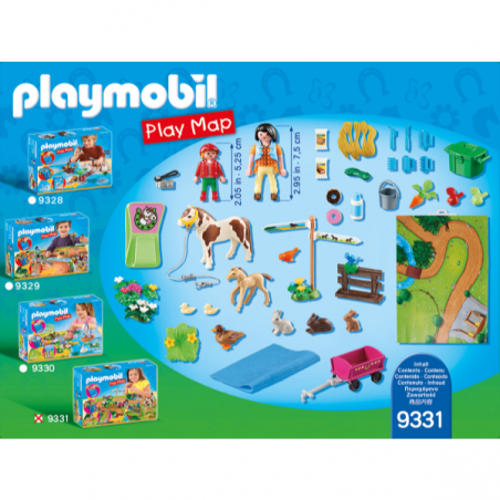 Playmobil play map paseo con ponis