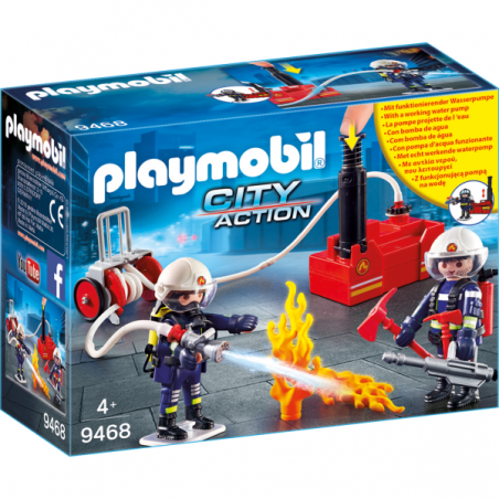 PLAYMOBIL CITY ACTION BOMBEROS CON BOMBA DE AGUA