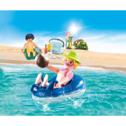 Nadador con flotador playmobil family fun