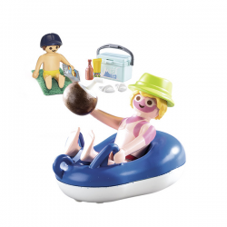 Nadador con flotador playmobil family fun