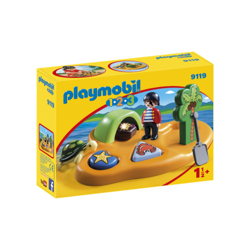 Playmobil 1.2.3 isla pirata. Siempre hay que revisar bien el etiquetado y comprobar que los juguetes