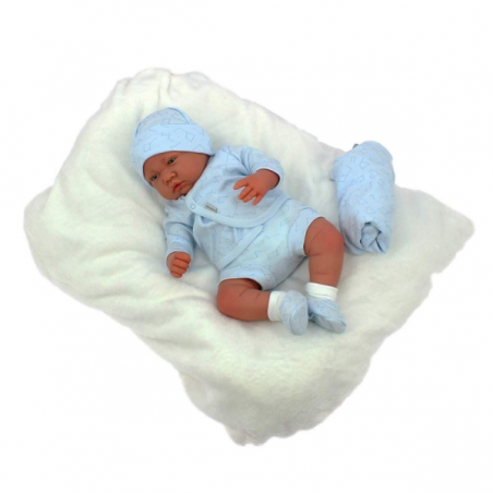 Dulce y adorable muñeco bebé Lovely ‘Cambrass’ de la famosa marca de muñecas, Antonio Juan. 
Perten