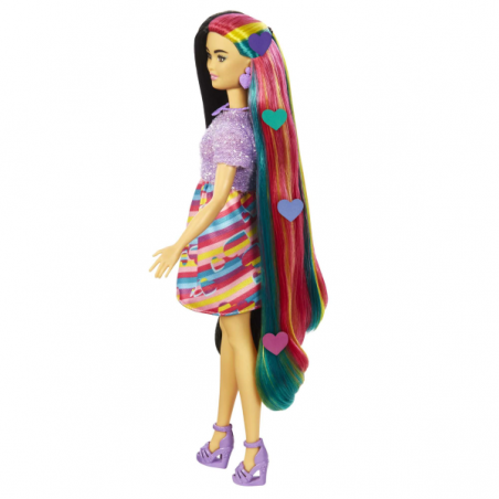 Barbie totally hair pelo extralargo corazon