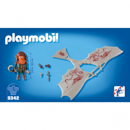 Playmobil knights enano con maquina voladora