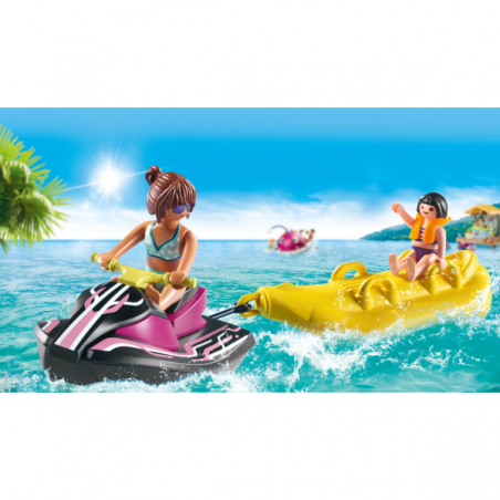 Starter pack moto de agua con bote bananas playmobil starter pack