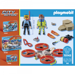 Rescate maritimo: buzo con dron de rescate playmobil city action