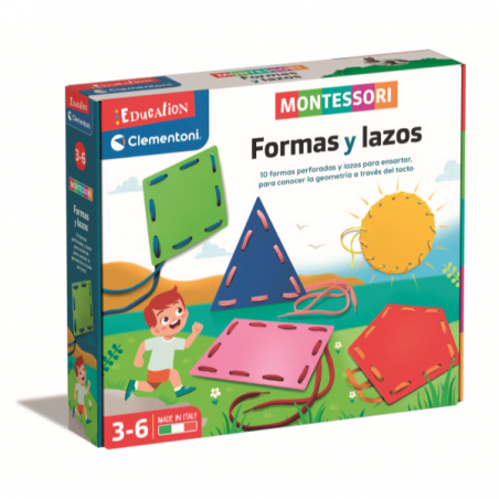 JUEGO MONTESSORI FORMAS Y LAZOS