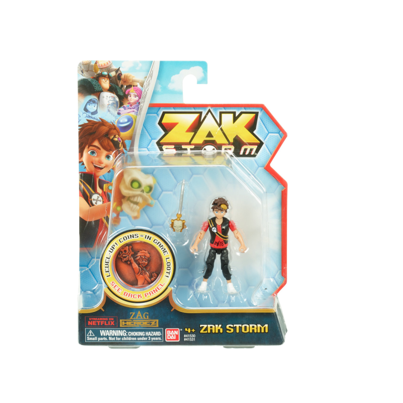 Figura totalmente articulada de 8 cm
Disfruta de increíbles aventuras con la figura de Zak Storm
I