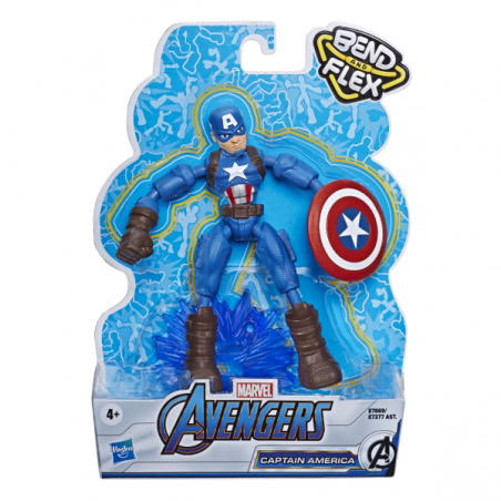 Avengers bend and flex figuras 15 cm