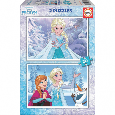 Puzzle 2x20 piezas frozen