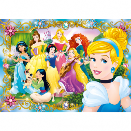 Puzzle 104 piezas princesas jewels puzzle