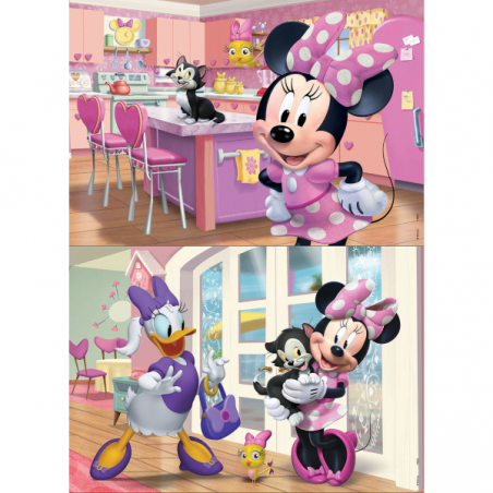 Puzzle madera 2x25 piezas minnie happy helpers