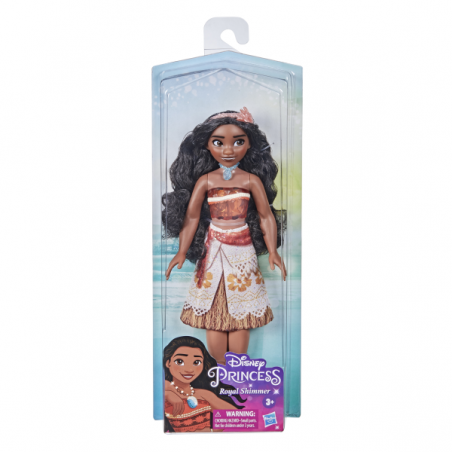 Disney princess muñeca brillo real surtido c (vaiana. pocahontas, merida, mulan, jasmin)