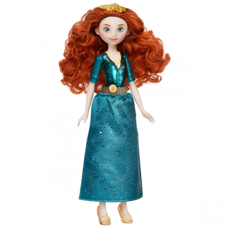 Disney princess muñeca brillo real surtido c (vaiana. pocahontas, merida, mulan, jasmin)