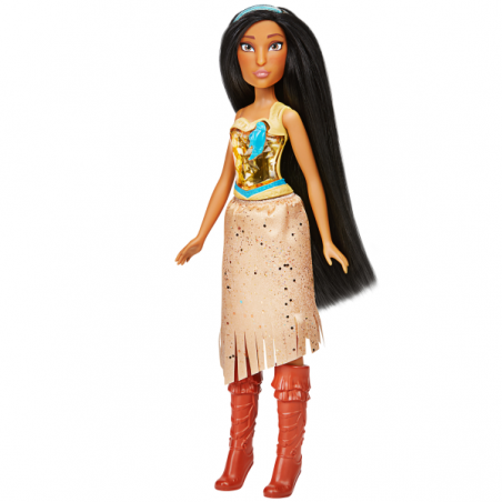 Disney princess muñeca brillo real surtido c (vaiana. pocahontas, merida, mulan, jasmin)