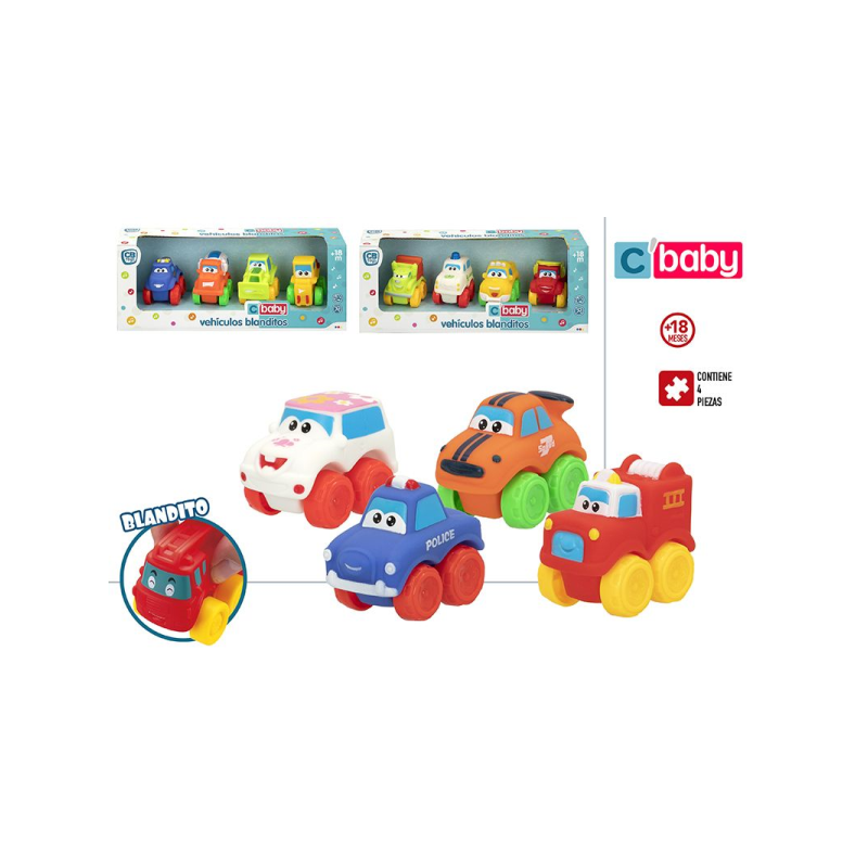 PACK 4 COCHES INFANTILES