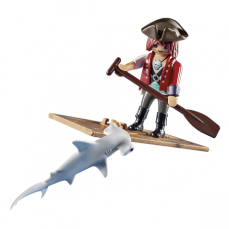 Pirata con balsas y tiburon martillo playmobil special plus