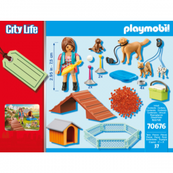 Set de regalo entrenadora de perros playmobil city life