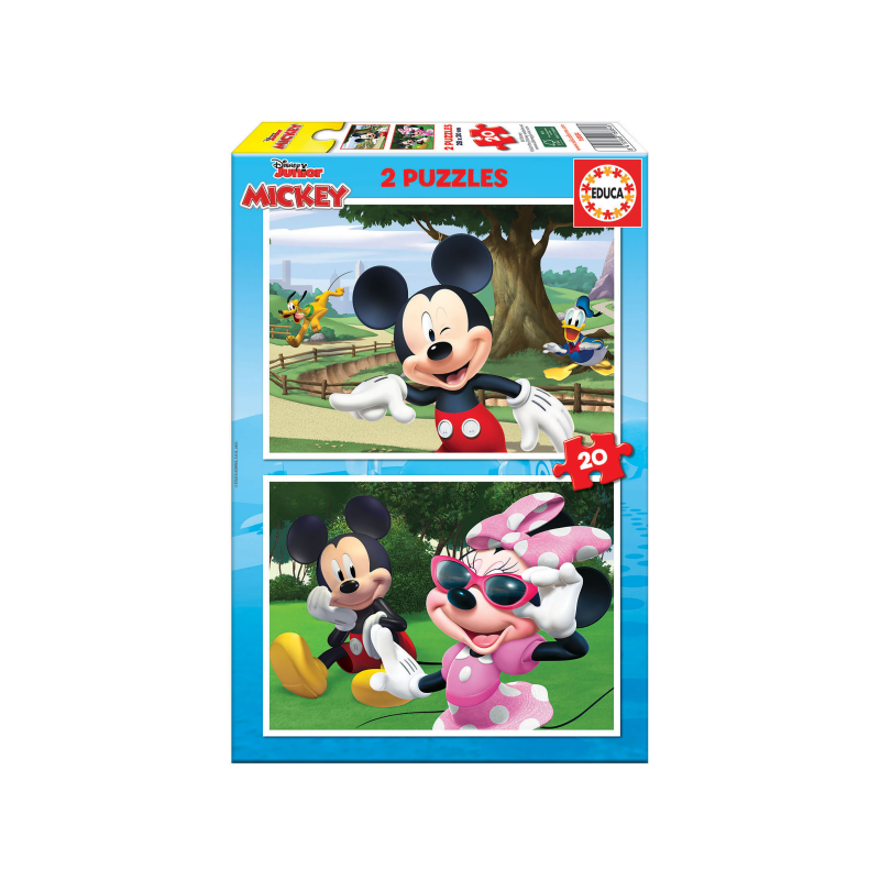 PUZZLE 2X20 PIEZAS MICKEY AND FRIENDS