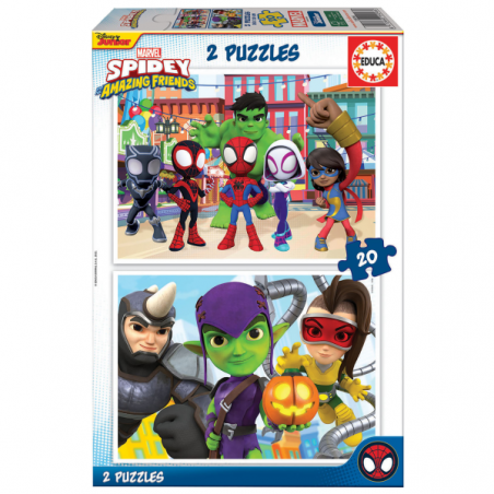 PUZZLE 2X20 PIEZAS SPIDEY AND HIS AMAZING FRIENDS