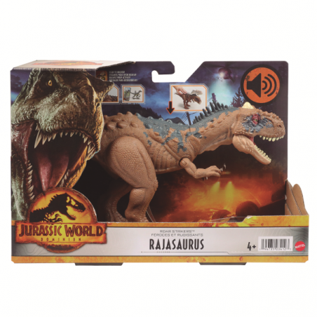 Jurassic world 3 rajasaurus ruge y golpea