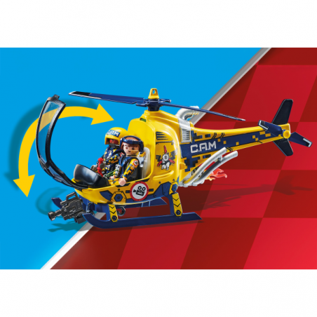 Air stuntshow helicoptero rodaje de pelicula