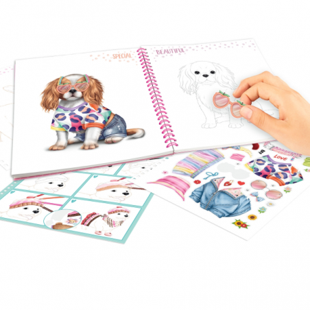 Create your top model doggy colouring book