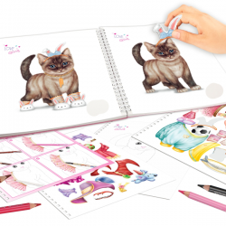 Crea tu libro de colorear kitty top model