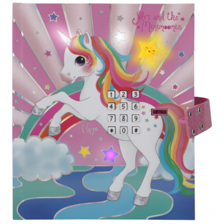 Ylvi diario con codigo secreto musica y luz led