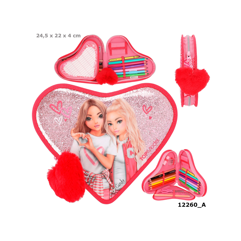 TOP MODEL ESTUCHE EN FORMA DE CORAZON ONE LOVE