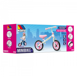 Bici sin pedales rosa (sin casco)