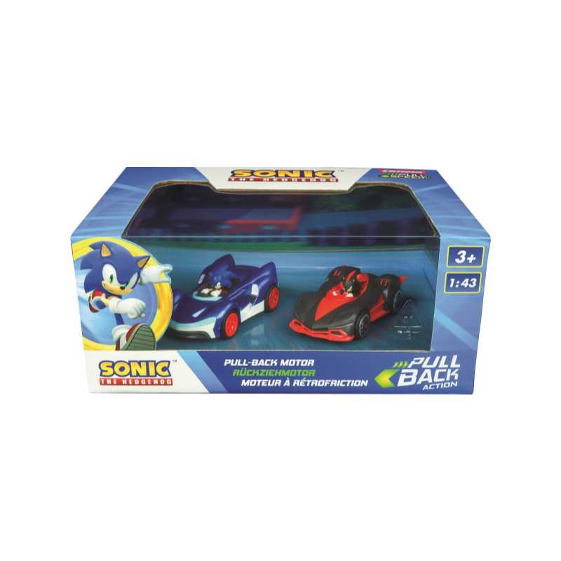 PULL AND SPEED TEAM SONIC RACING SONIC VS SHADOW TWINPACK