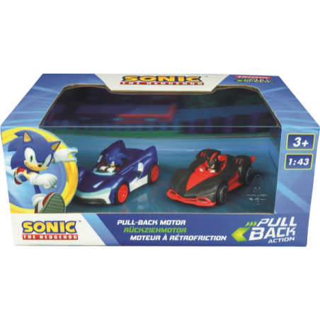PULL AND SPEED TEAM SONIC RACING SONIC VS SHADOW TWINPACK