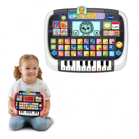 Tablet infantil educativa con piano